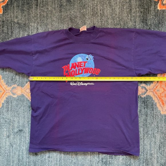 Vintage 90s Planet Hollywood Disney World T Shirt Purple Size XL Made In USA - Picture 3 of 5